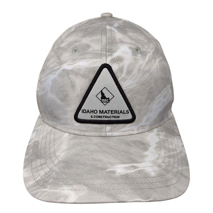 Idaho Materials & Construction Strapback Hat Gray OSFA Richardson W/Tags