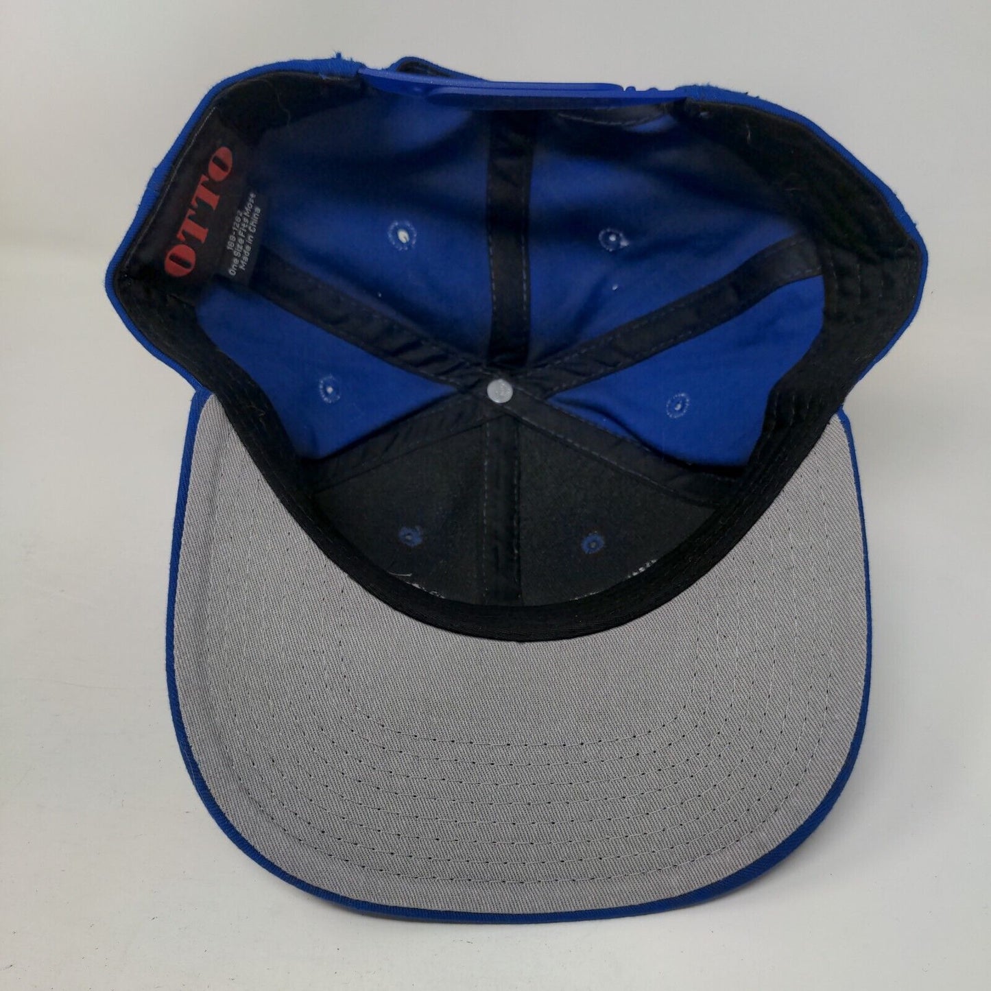 Loc'd Snapback Hat Blue OSFM Adjustable Embroidered 6 Panel Otto