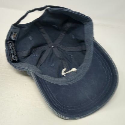 Ahead Baseball Cap Blue One Size Old Silver Beach Cape Cod Strapback Hat Cotton