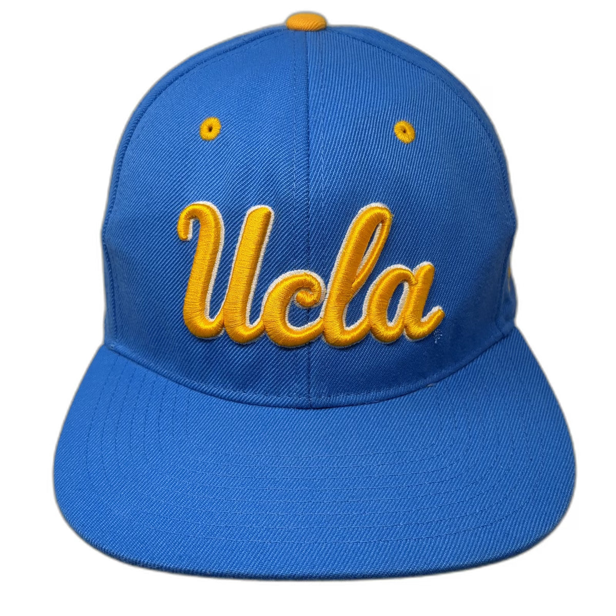 Zephyr UCLA Bruins NCAA Snapback Hat Blue Yellow One Size Script Logo Flat Brim