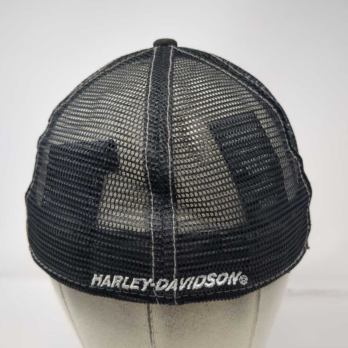 New Era Harley-Davidson Performance Parts Black 7 1/4 Baseball Cap Hat Mesh Back