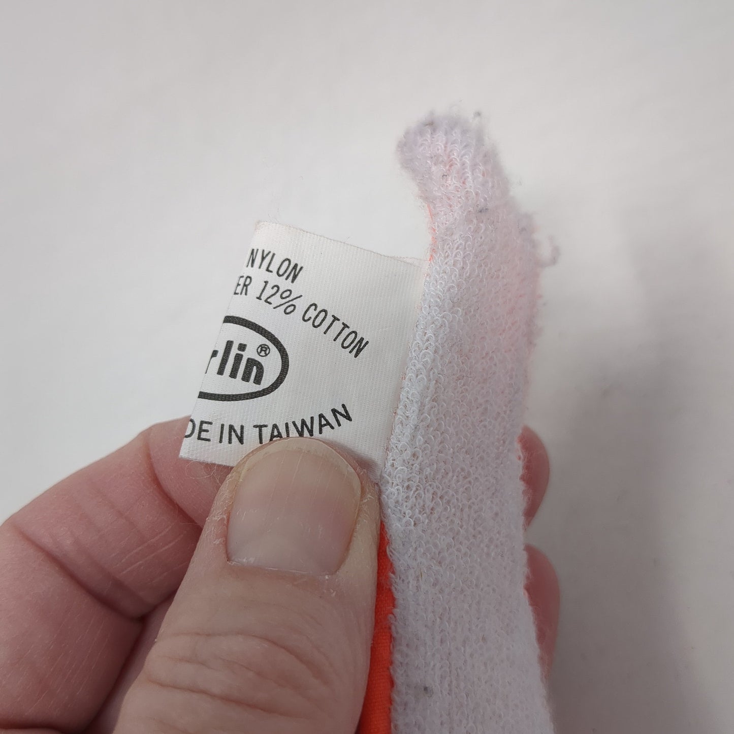 Anlin Sun Visor Hat Orange One Size Adjustable Clip-On Lightweight Blank
