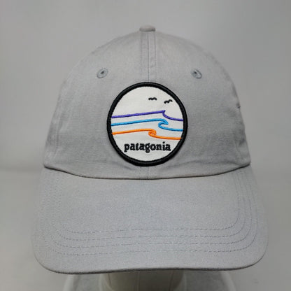 Patagonia Slideback Hat Gray One Size Adjustable Embroidered 6 Panel