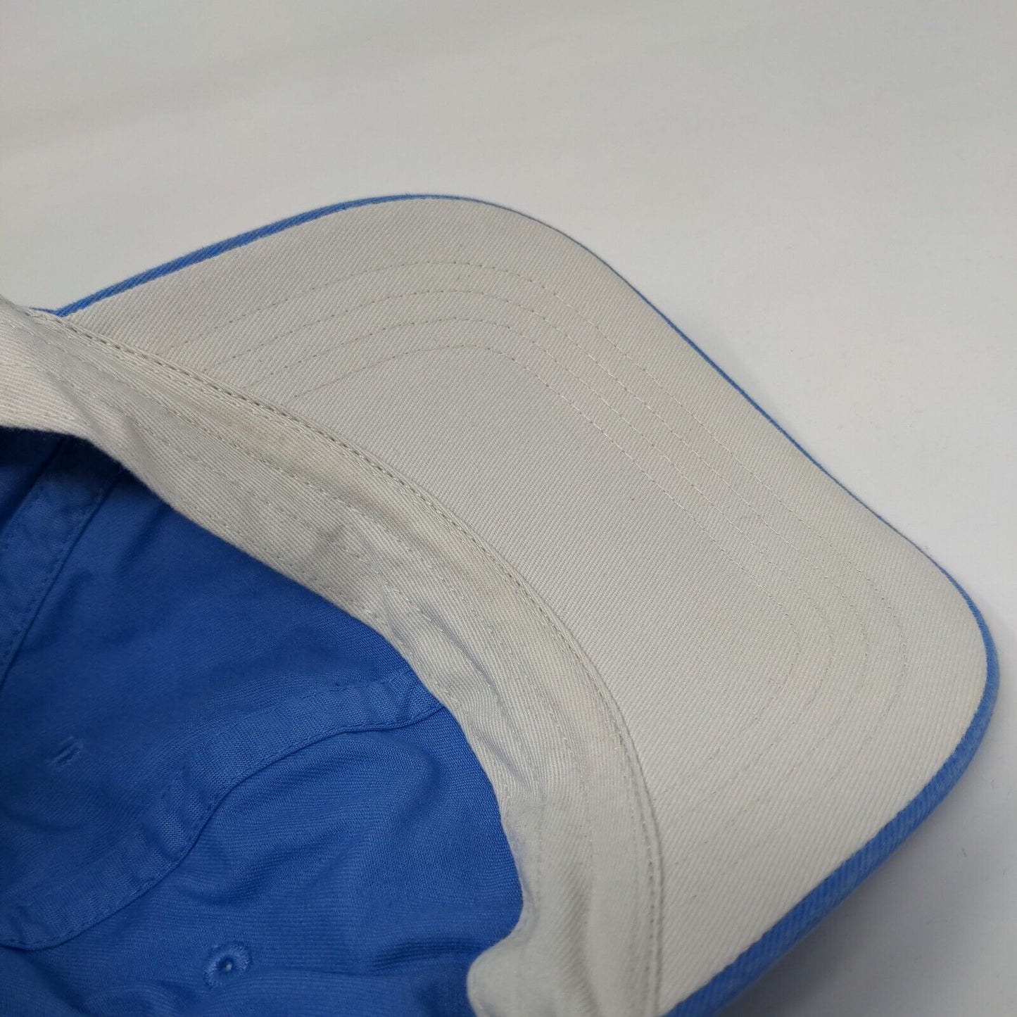 Toppers Slideback Hat Blue One Size Adjustable Leather Strap Blank