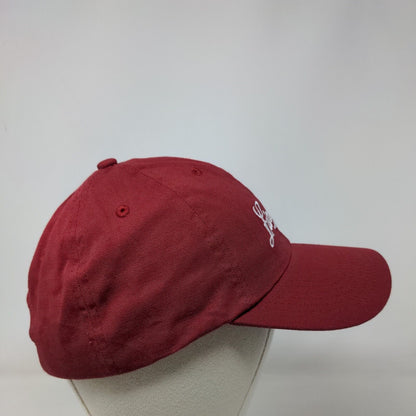 Leinenkugel's Slideback Hat Red One Size Embroidered Adjustable 6 Panel