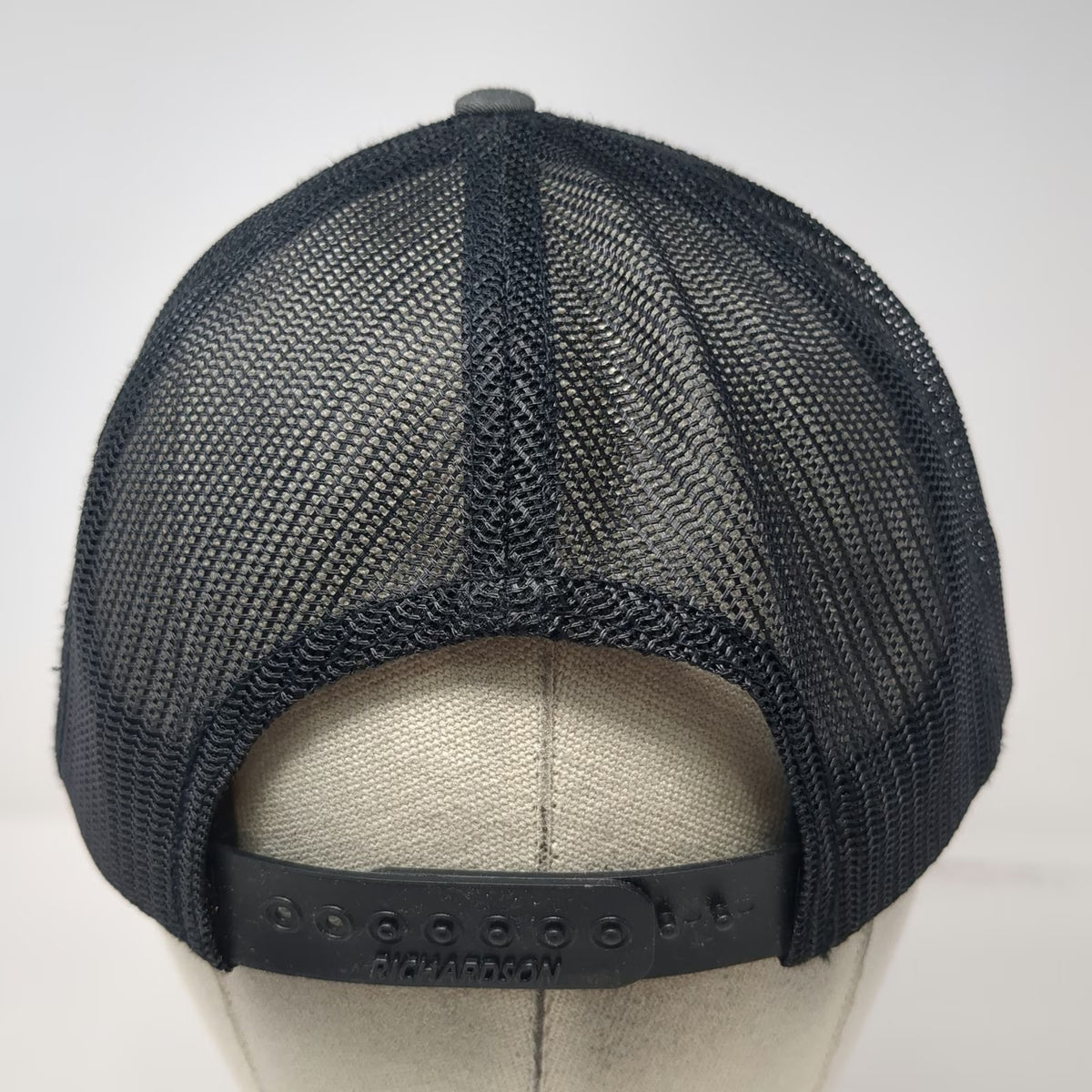 Richardson Trucker Hat Gray Black One Size Roto-Rooter Plumbers Snapback Mesh