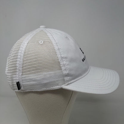 Legacy Men's Snapback Mesh Back Hat White Embroidered Water Color Logo
