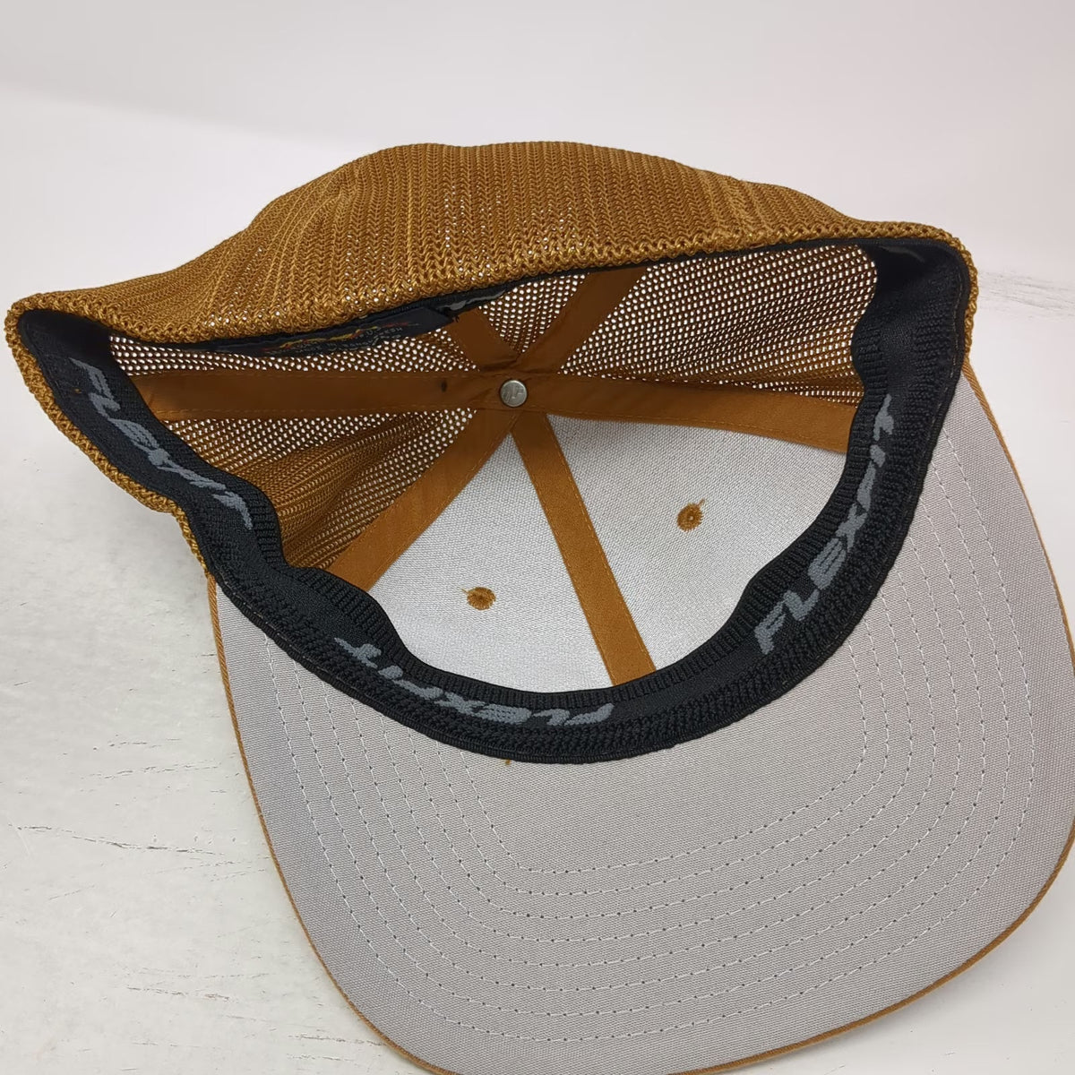 Yupoong Baseball Cap Brown One Size Mesh Flexfit Arizona BPR Companies Hat