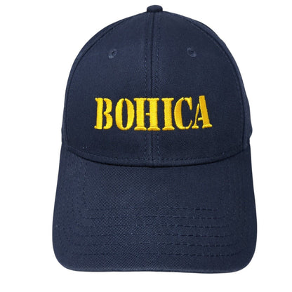 Bohica Strapback Hat Blue One Size Adjustable Embroidered Solid Otto