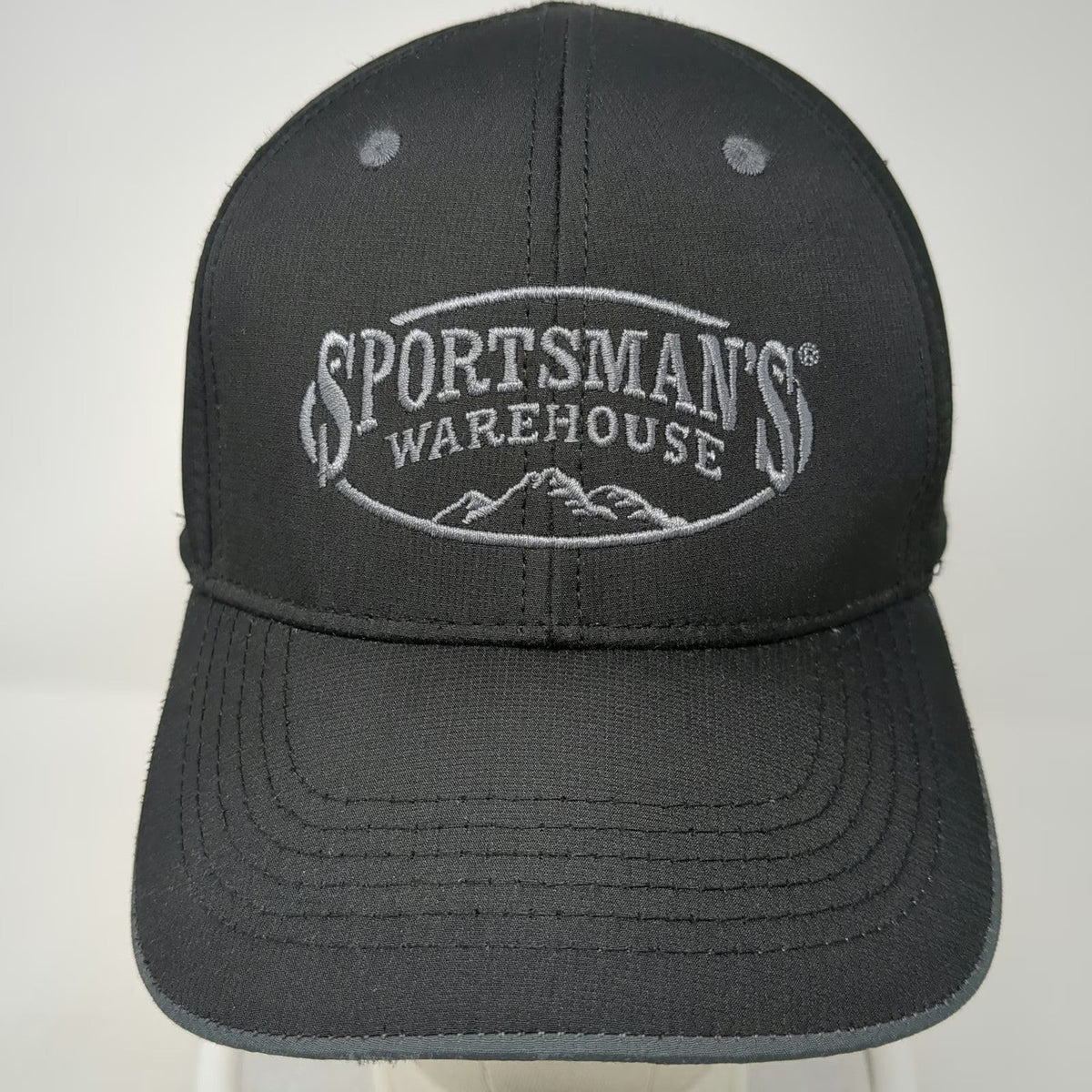 Sportsman's Warehouse Baseball Cap Black One Size Strapback Mountain Logo Hat