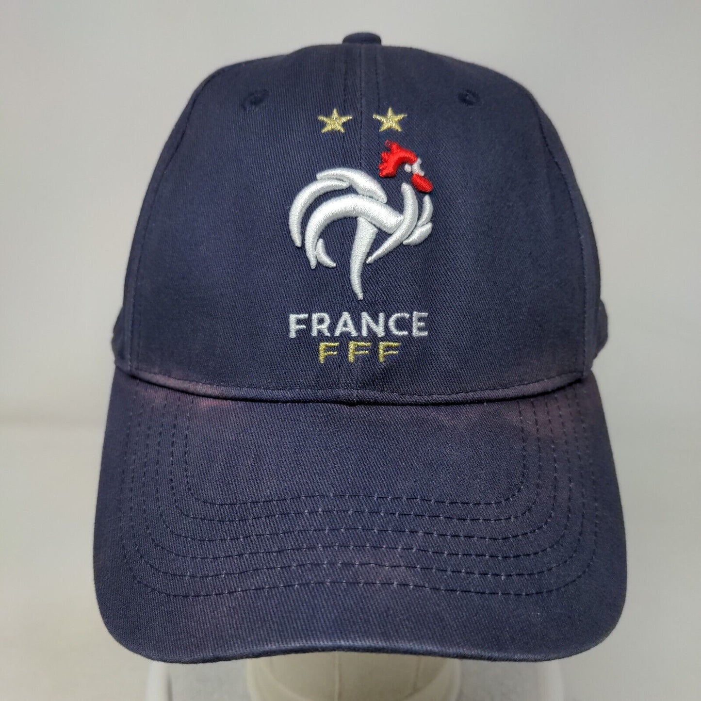 France FFF Slideback Hat Blue Size 58 Adjustable Embroidered 6 Panel Weeplay