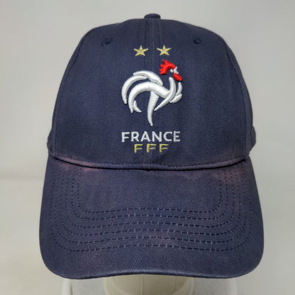 France FFF Slideback Hat Blue Size 58 Adjustable Embroidered 6 Panel Weeplay