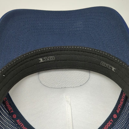 Hooey Trucker Hat Blue One Size Rope Logo Patch Mesh Snapback Gray Western Rodeo