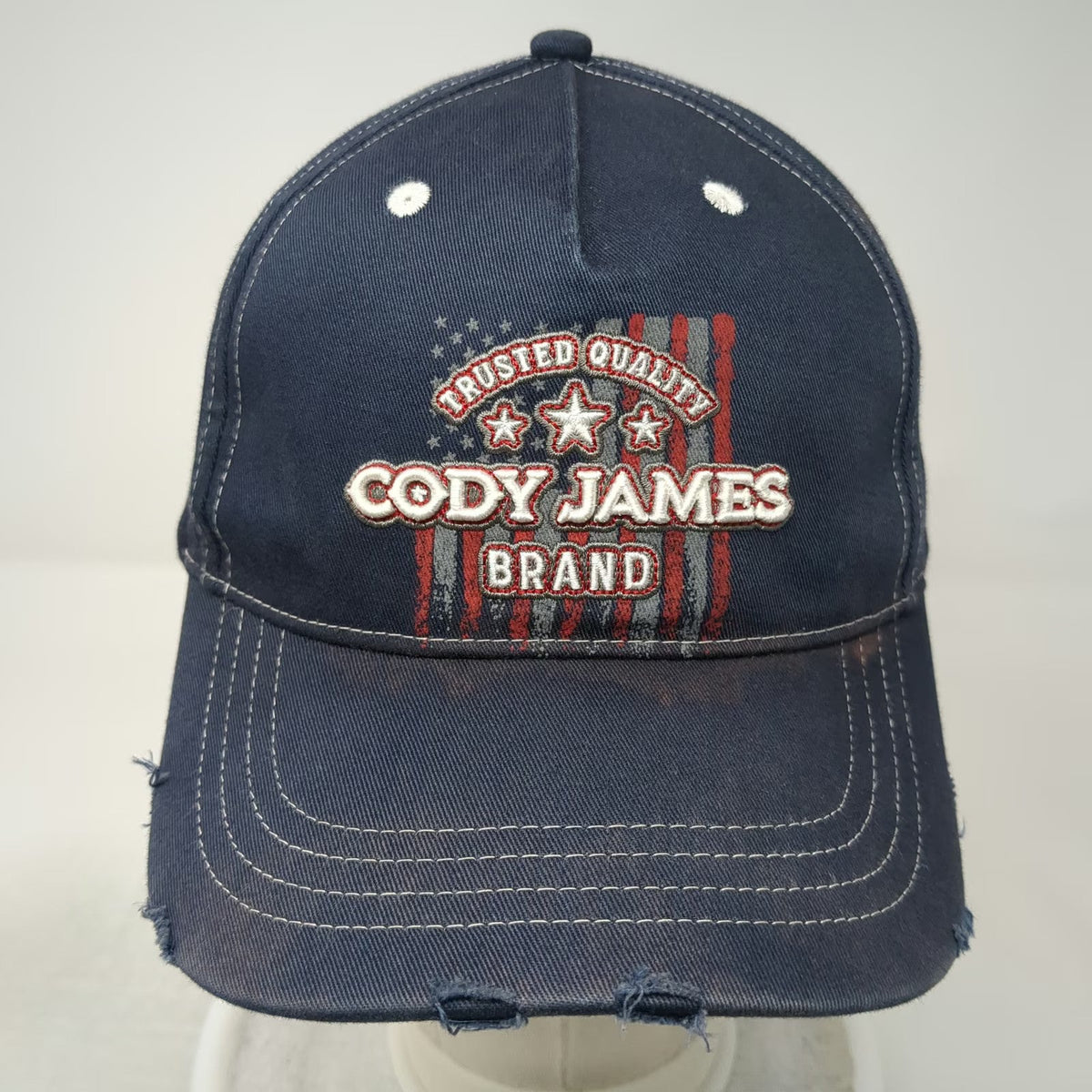 Cody James 5 Panel Blue Red Gray White One Size American Flag Stars Snapback Hat