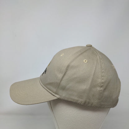 Florida Bank Strapback Hat Tan OSFA Adjustable Embroidered 6 Panel KC