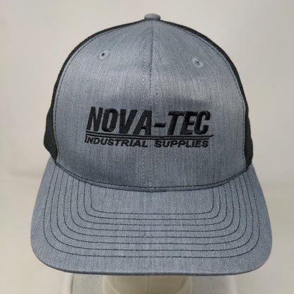 Nova-Tec Induistrial Supplies Snapback Trucker Hat Gray OS Mesh Back Richardson