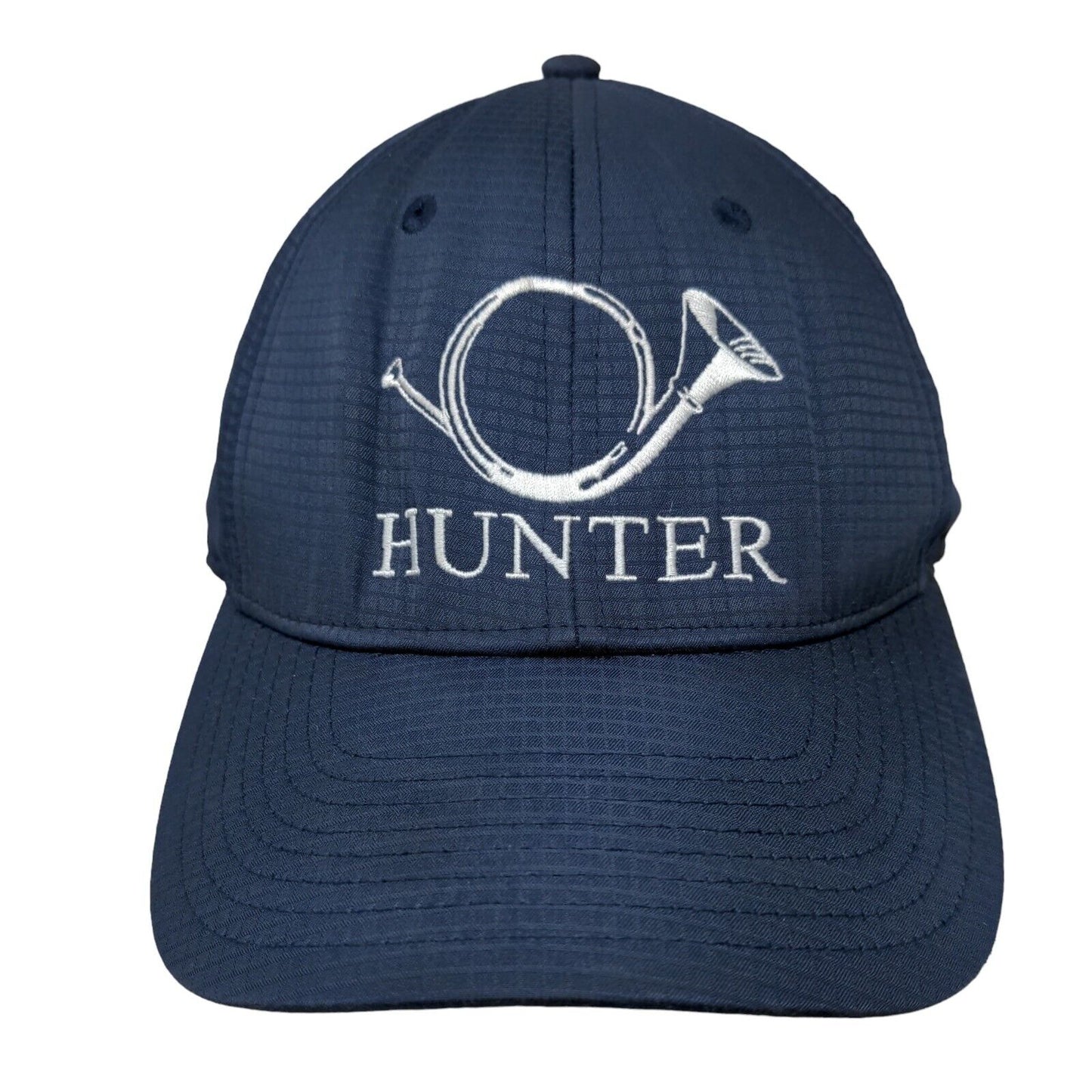 Hunter French Horn Slideback Hat Blue One Size Embroidered Adjustable