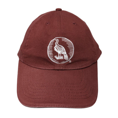 Unbranded Fitted Hat Red One Size Stretch Embroidered Logo 6 Panel