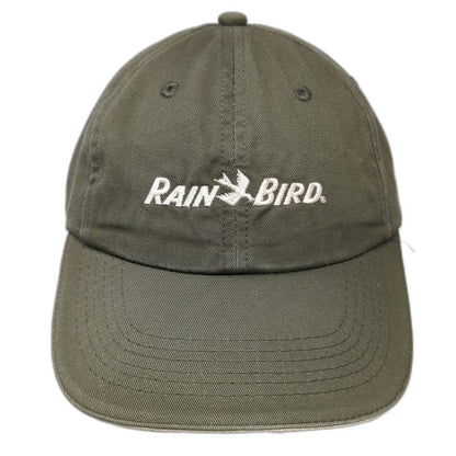 K-Products Baseball Cap Green One Size Rain Bird Logo Slideback Adjustable Hat