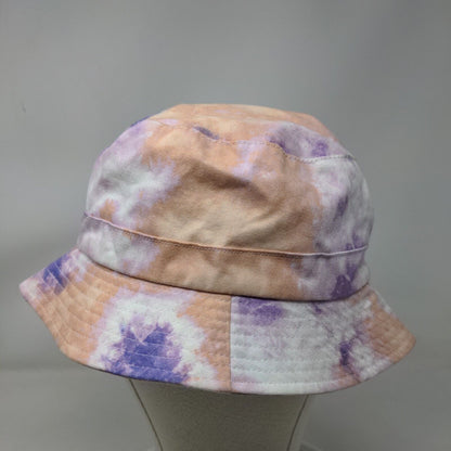 WAYF Bucket Hat Multicolor One Size Lightweight Flat Top Tie Dye Blank