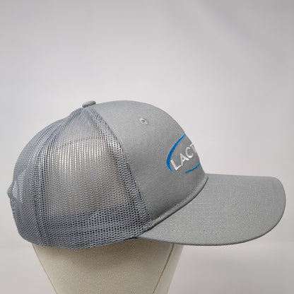 Lactalis Snapback Trucker Hat Gray One Size Adjustable Mesh Back Port Authority