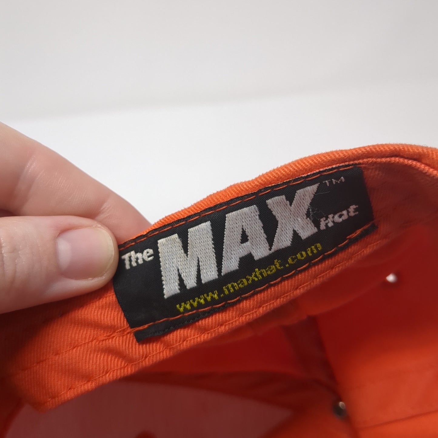 Truckmovers.com Strapback Hat Orange One Size Adjustable The Max Hat