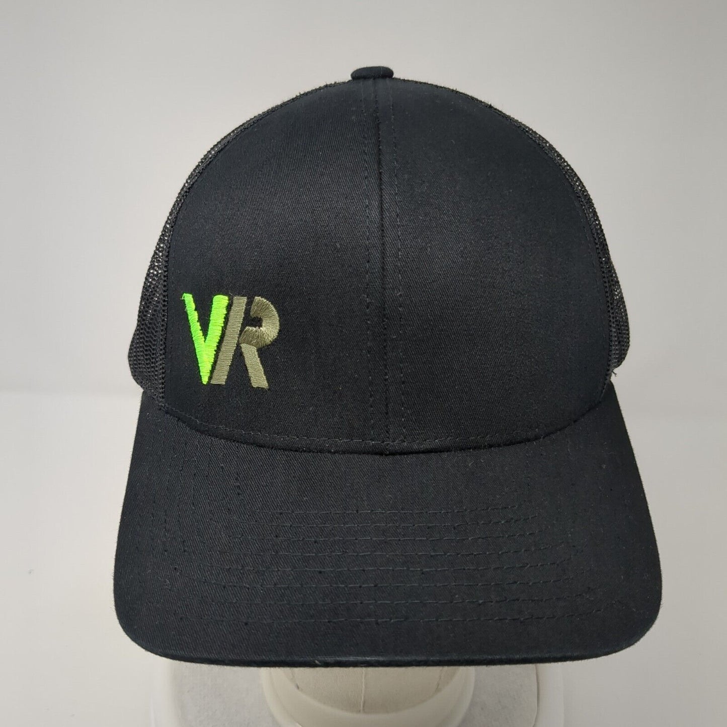 VR Snapback Mesh Back Trucker Hat Black One Size Pacific Headwear