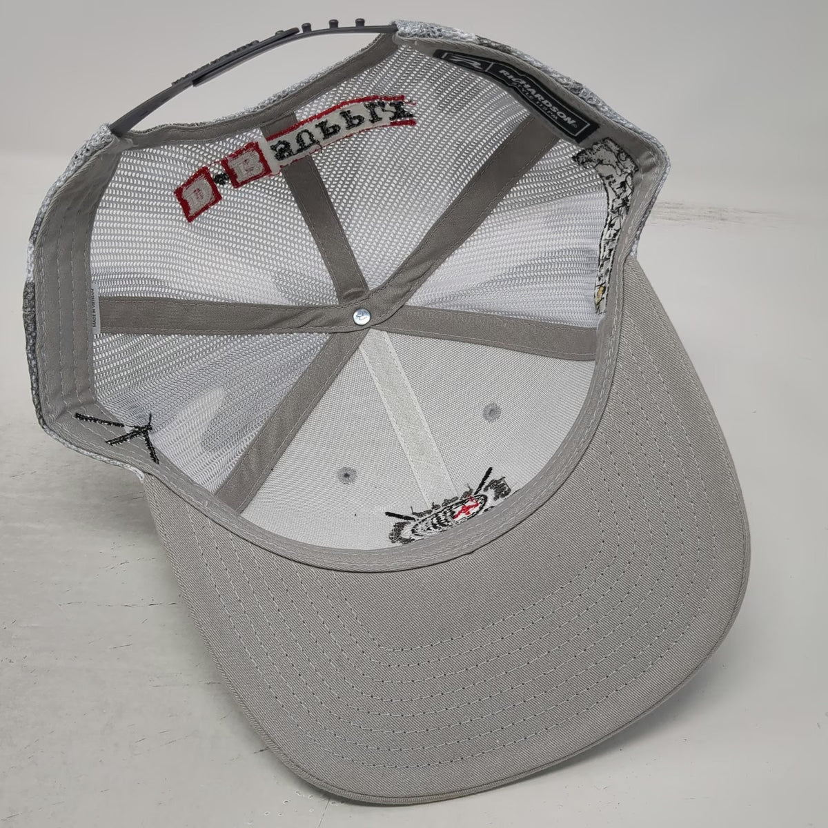 Richardson Trucker Hat Gray One Size Sandy McLeod Memorial Spurs Spikes Golf