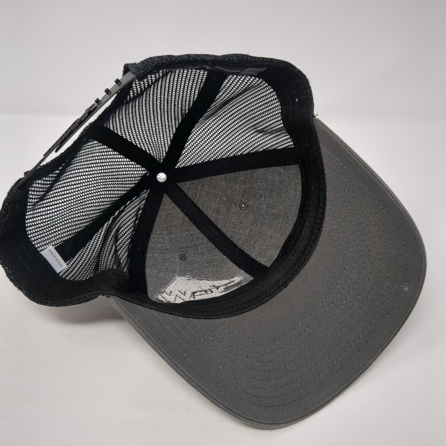 SGW Snapback Mesh Back Trucker Hat Gray One Size Adjustable Richardson