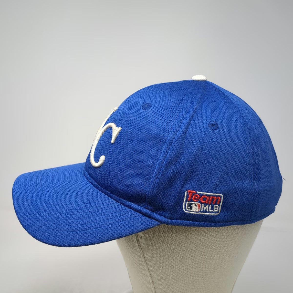 Kansas City Royals MLB OC Sports Blue One Size Baseball Cap Mesh Texture Logo