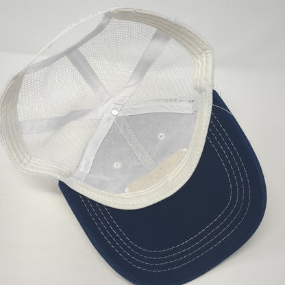 My Hockey Tournaments Champions Trucker Hat Blue One Size Adjustable Mesh Back