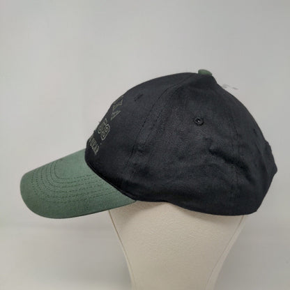 Dockside Exclusive Men's Strapback Hat Black Green Alaska Wilderness Gear Logo