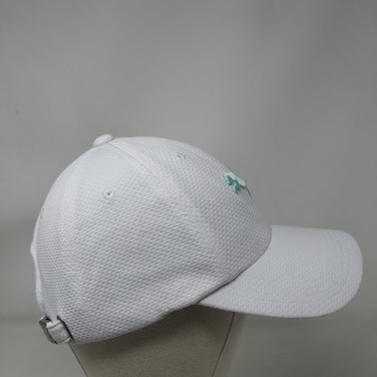 PUMA Slideback Hat White One Size Adjustable Embroidered 6 Panel Polyester