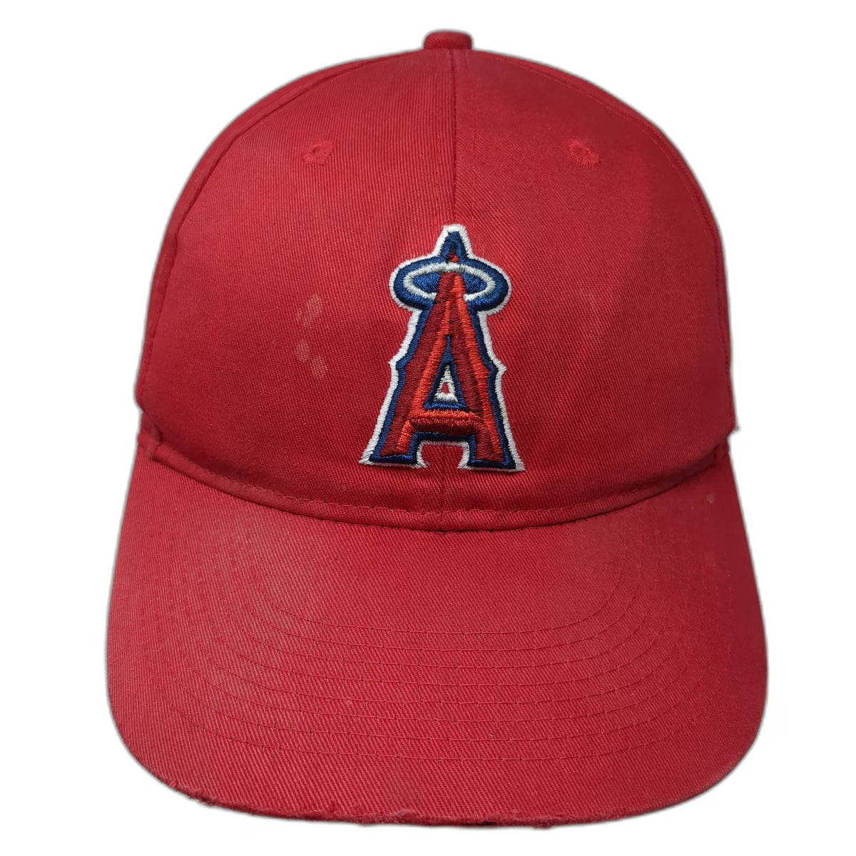 OC Sports Los Angeles Angels MLB Baseball Cap Red One Size Strapback Hat Logo