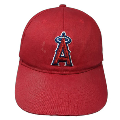 OC Sports Los Angeles Angels MLB Baseball Cap Red One Size Strapback Hat Logo