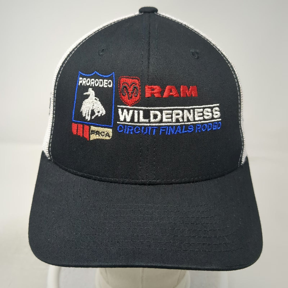 Yupoong Trucker Hat Black One Size RAM Wilderness Circuit Finals Rodeo Mesh