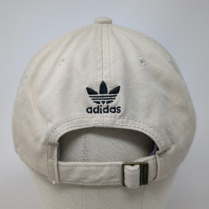 Adidas Originals Trefoil Baseball Cap Beige One Size Slideback Cotton Logo Hat