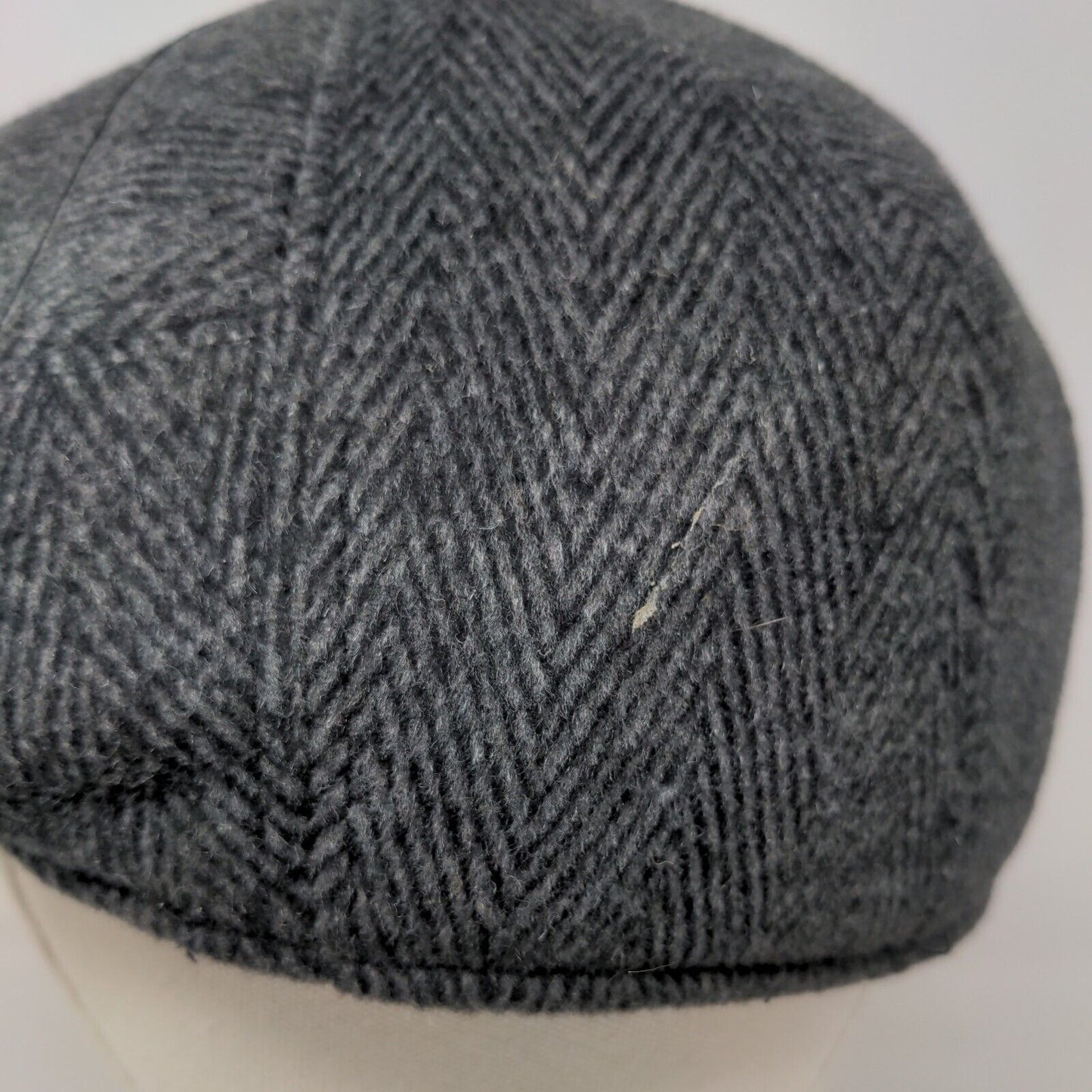 Unbranded Beret Cap Gray Size 56 Lightweight Tweed 5 Panel Polyester Blend