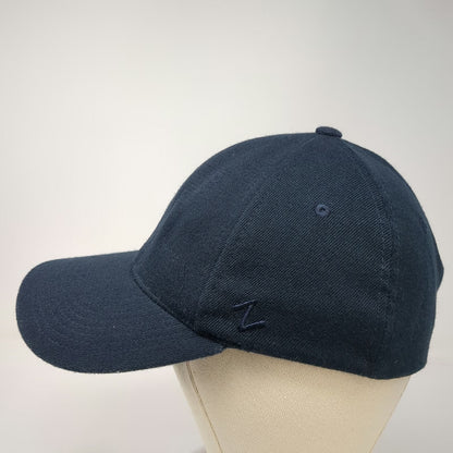 Zephyr Baseball Cap Blue L Stretch Fit Pop Logo Hat Acrylic Spandex Embroidered