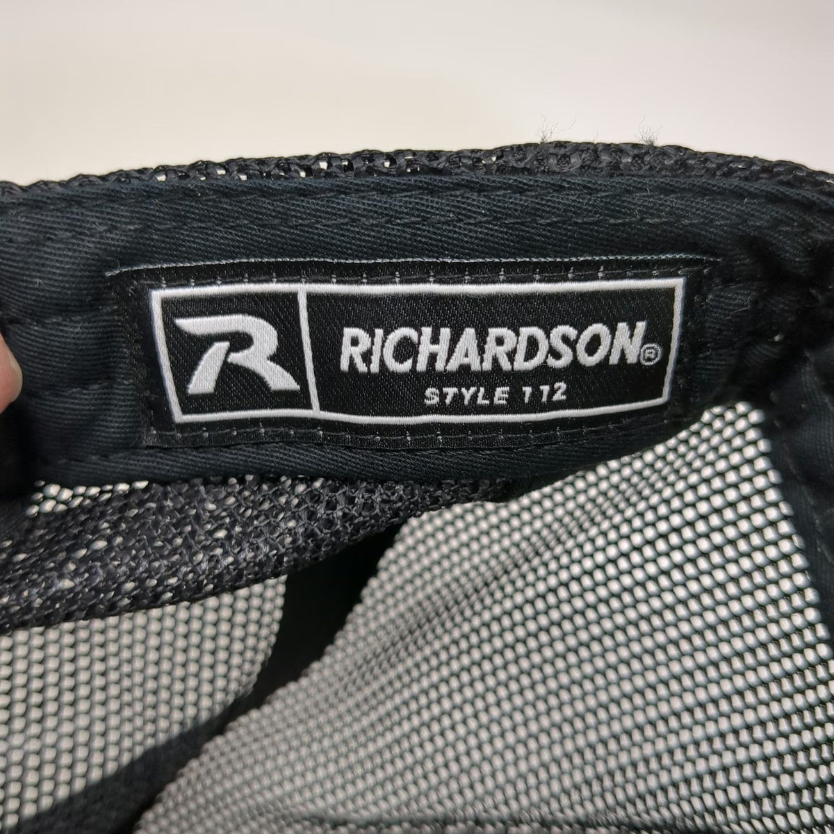 Richardson Trucker Hat Black One Size 112 Bully Excavation Bulldozer Snapback