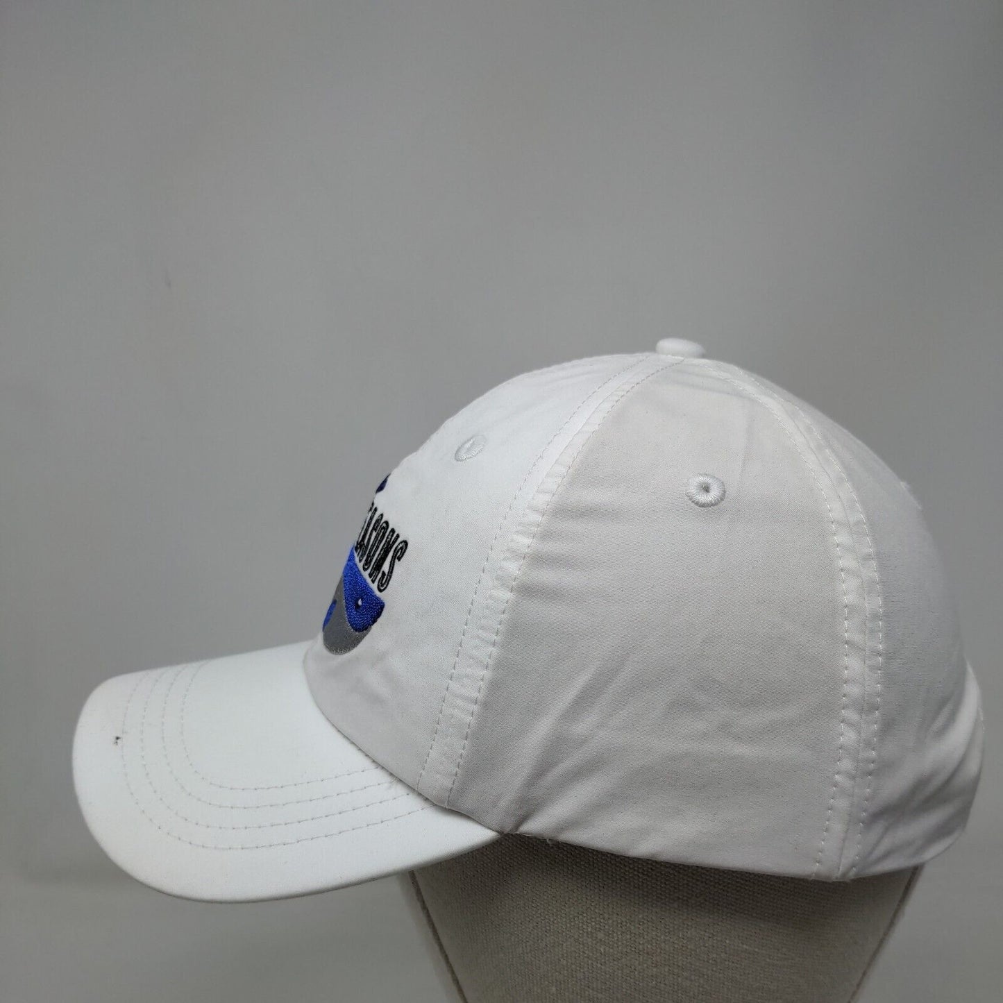 Kids For All Seasons Strapback Hat White One Size Embroidered 6 Panel