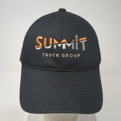 Summit Truck Group Strapback Hat Black One Size Adjustable Outdoor Cap
