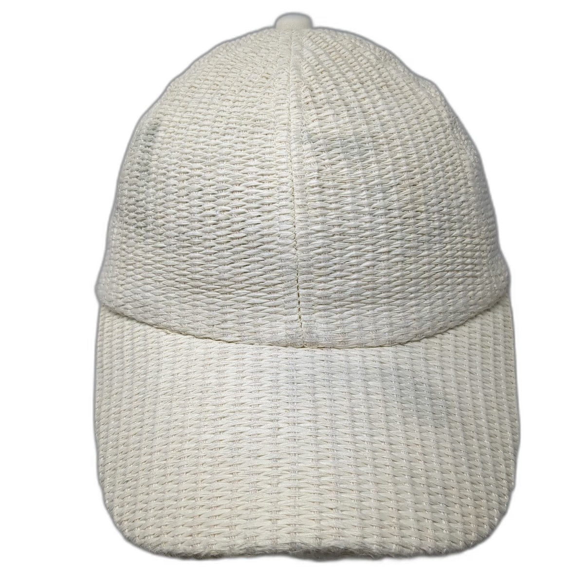 Sonoma Baseball Cap Beige One Size Woven Straw Texture Slideback Strap Hat