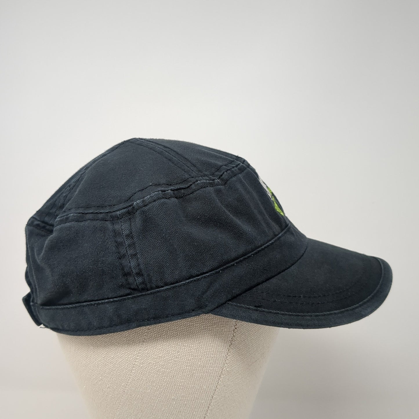 Soco & Lime Strapback Cadet Army Cap Hat Black One Size Adjustable