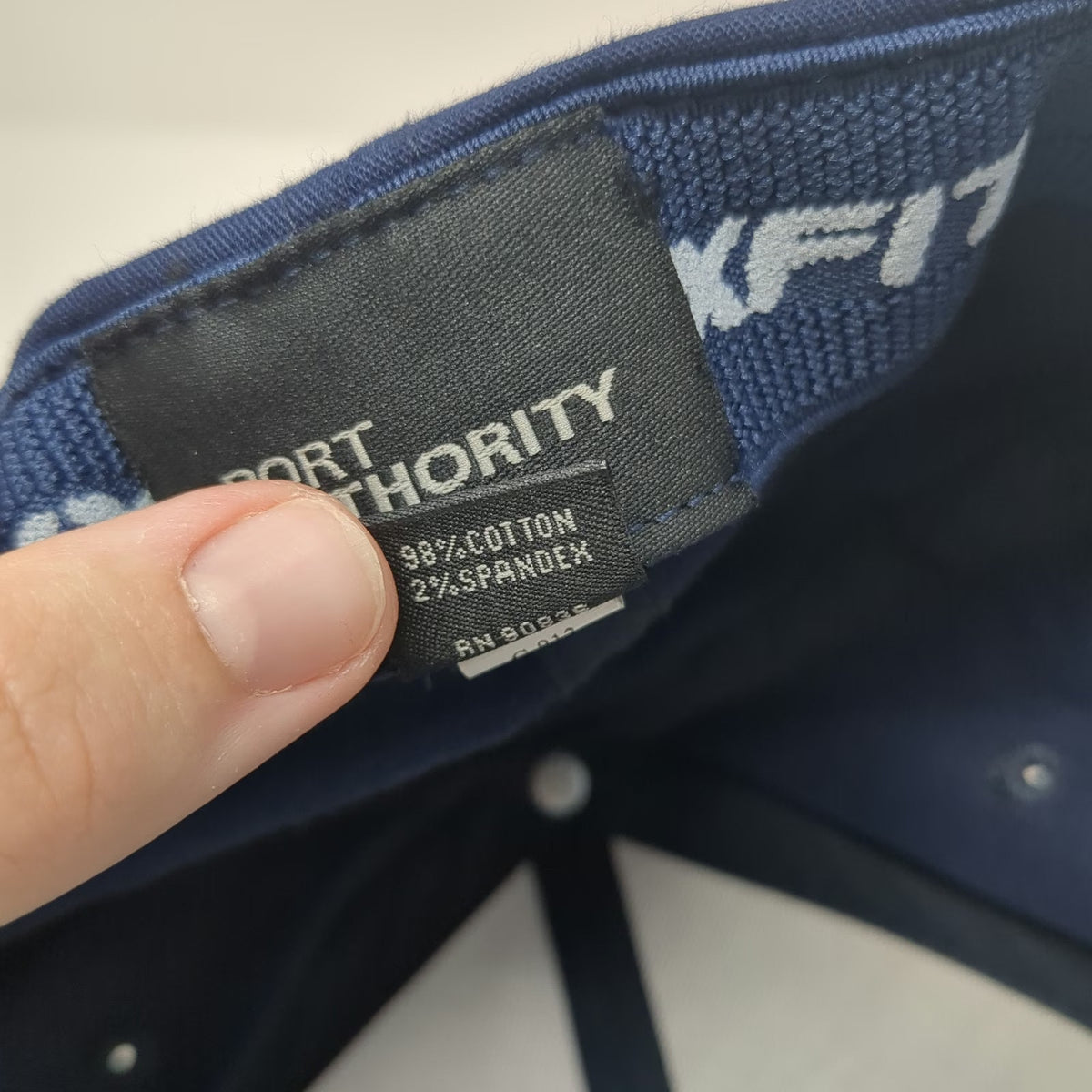 Port Authority Baseball Cap Blue XL Sunoco Transportation Fitted Flexfit Hat