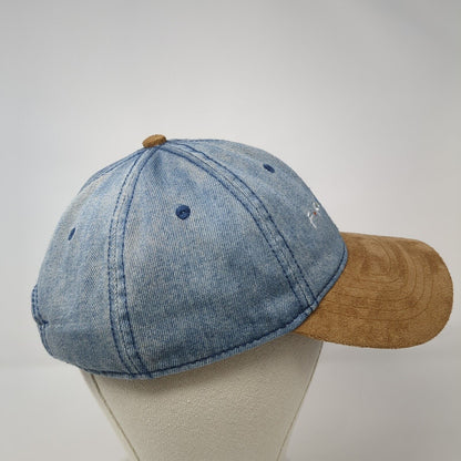FRIENDS Slideback Hat Blue One Size Adjustable Embroidered Denim Warner Bros.