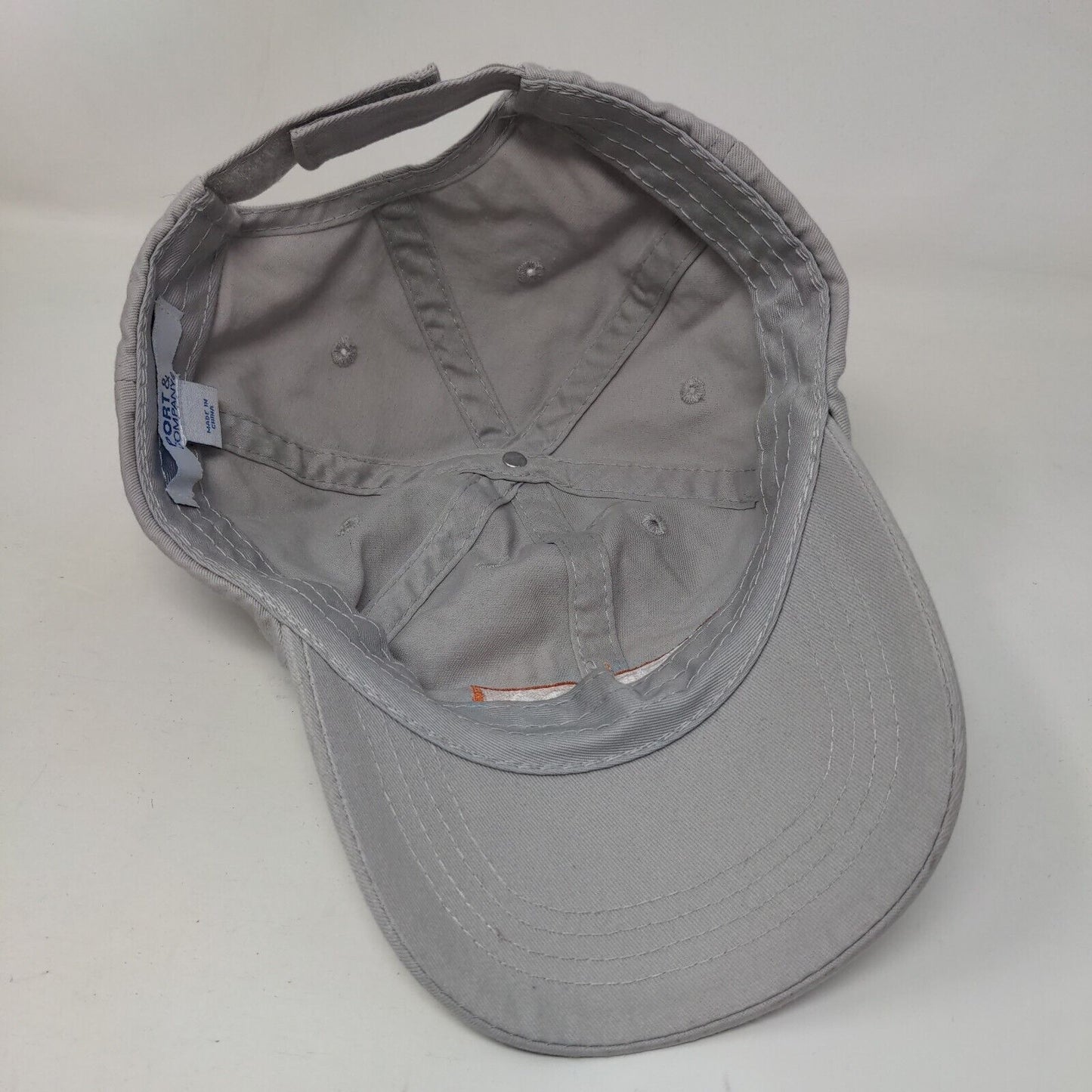 CSHQA Strapback Hat Gray One Size Adjustable Vented Holes 6 Panel Port & Company