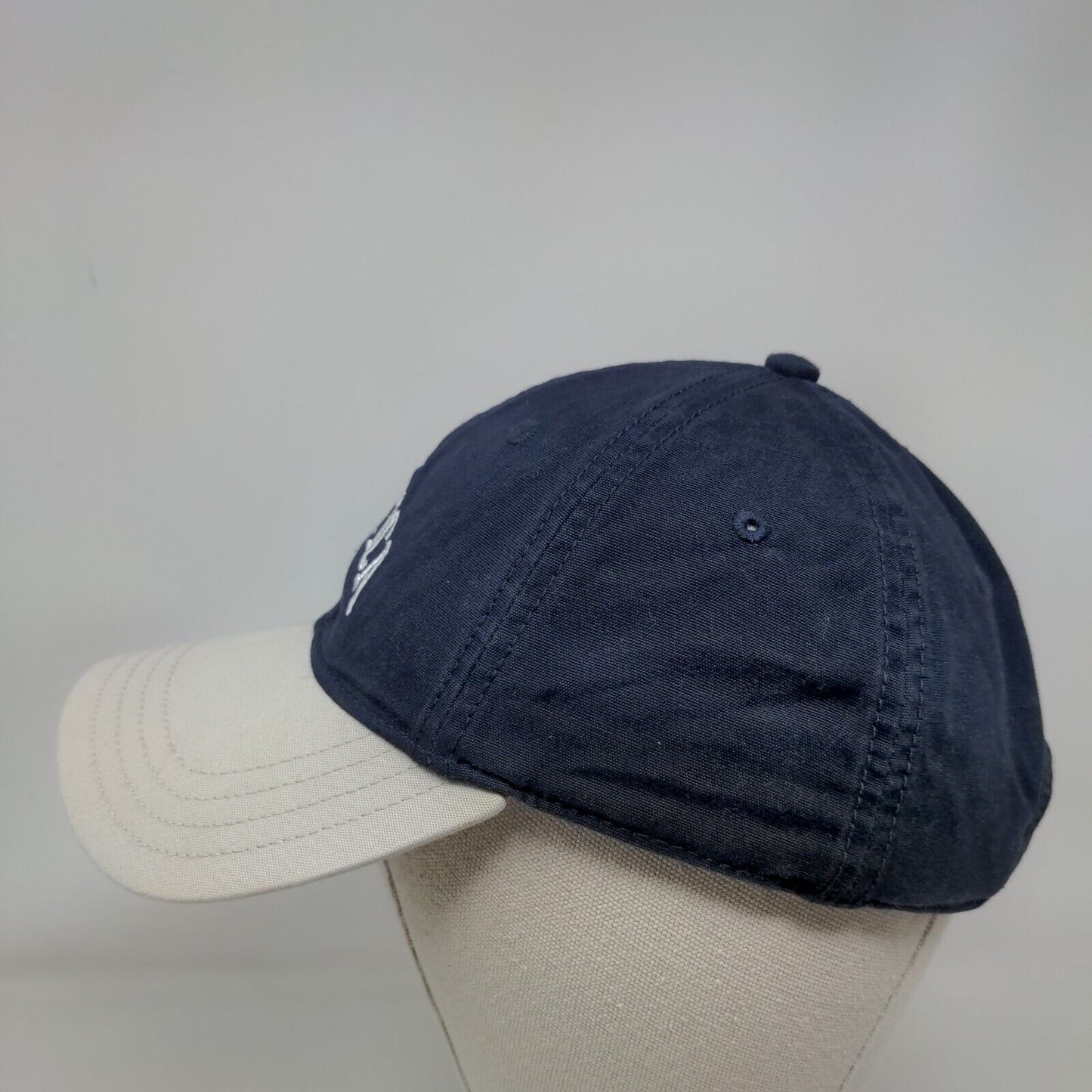 Nautica Slideback Hat Blue One Size Adjustable Embroidered 6 Panel Cotton