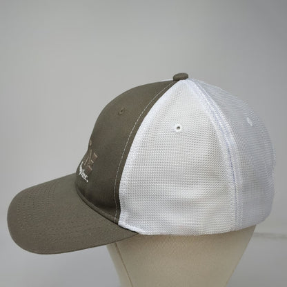 Fahrenheit Baseball Cap Brown White One Size Mesh Strapback Machine Shop Hat