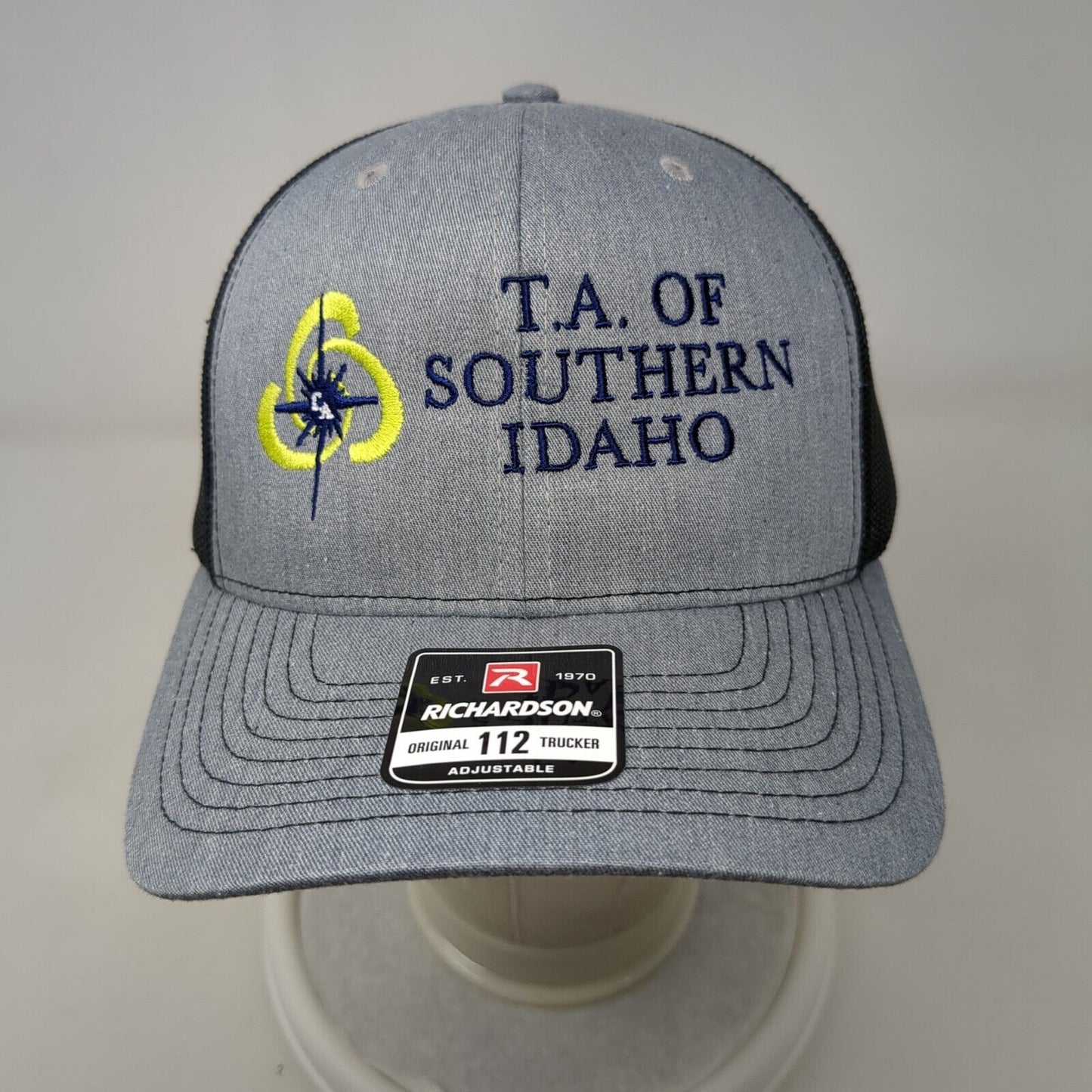 T.A. of Southern Idaho Snapback Trucker Hat Gray OSFA Mesh Back